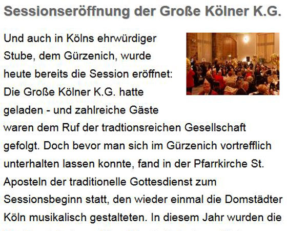 Koelsche-Fastelovend.de, 07.11.2015